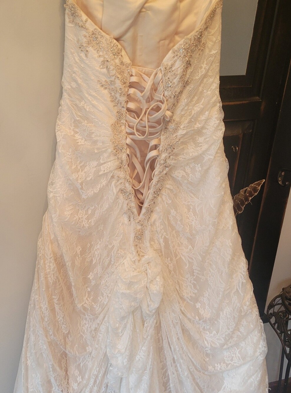 Maggie Sottero Ivory Lace Corset-Back Wedding Dress